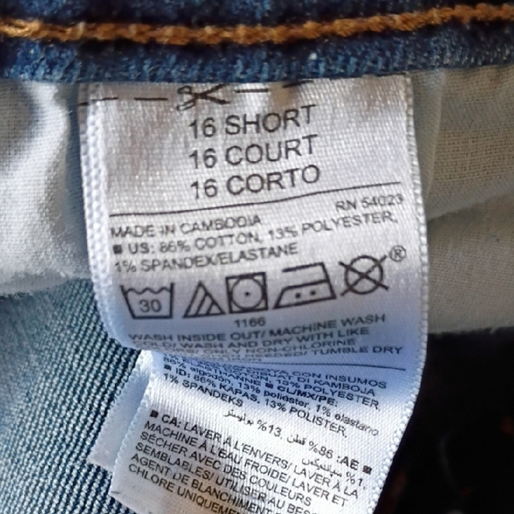 Old Navy women's Mid-Rise Blue Jeans Bootcut Size 16 - Picture 11 of 12